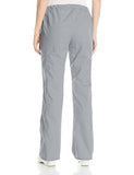 CHEROKEE Women's Workwear Core Stretch Drawstring Cargo Scrubs Pant, Grey