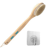 Shower Brush with Soft and Stiff Bristles, Exfoliating Skin and A Soft Scrub, Double-sided