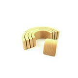 Wooden rainbow stacking toy Building blocks Stacking puzzle Rainbow tunnel