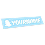 Custom Snapchat Name Vinyl Decal - Personalized Snapchat Username Sticker