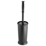 mDesign Compact Freestanding Plastic Toilet Bowl Brush and Holder for Bathroom Storage