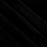 Exclusivo Mezcla Soft Flannel Fleece Velvet Plush Throw Blanket – 50" x 60" (Black)