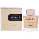 Rasasi Entebaa for Woman EDP - Eau De Parfum 100ML (3.4 oz) I Oriental Scent Fragrance Perfume for Every Occasion I Woody Mix of sandalwood & Musk Tempered w/ Sensuousness Rose I By Rasasi Perfumes
