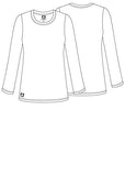 Adar Underscrubs for Women - Long Sleeve Underscrub Comfort Tee