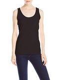 Hanes Women's Scoop Neck Tank Top, Black, Small