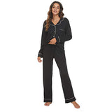 HEARTNICE Womens Cotton Pajama Set, Soft Long Sleeve Pajamas & Long Pants