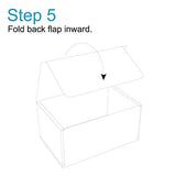 White Cardboard Shipping Box - Pack of 25, 6 x 4 x 3 Inches, White