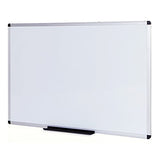 VIZ-PRO Magnetic Dry Erase Board, 24 X 18 Inches, Silver Aluminium Frame