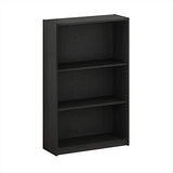 FURINNO JAYA Simple Home 3-Tier Adjustable Shelf Bookcase, Black