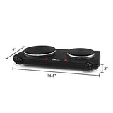 Elite Gourmet Countertop Electric Hot Burner, Temperature Controls, Power Indicator