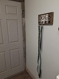 Dog Leash and Collar Holder, Reclaimed Barn Wood Wall Mount Hanger