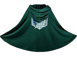 Generic Japan Anime Shingeki No Kyojin Cloak Attack on Titan Cosplay Cloth Green