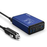 BESTEK 150W Power Inverter DC 12V to 110V AC Converter 4.2A Dual USB Car Adapter