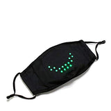 Voice Activated LED Face Mask Cool Light Up Smart Masks Funny