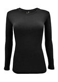 Natural Uniforms Women's Under Scrub Tee Crew Neck Long Sleeve