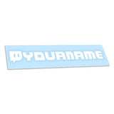 Custom Twitch Name Vinyl Decal - Personalized Gamer Username Sticker
