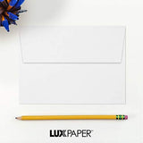 LUXPaper A7 Invitation Envelopes for 5 x 7 Cards in 80 lb. Bright White