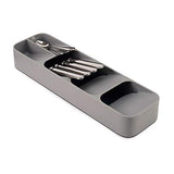Joseph Joseph DrawerStore Kitchen Drawer Organizer Tray for Cutlery Silverware, Gray