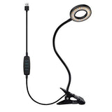 Clip Light Reading Lights - QQAPPU 24 LED USB Desk Lamp with 3 Color Modes
