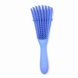 CHILLSTAR (5pc)Detangling Brush/Comb Set & Travel Bag. Detangler Brush-Shampoo Brush-Edge Brush-Parting Comb. Hair Tools for Texture Hair 3a-4c Kinky-Wavy-Curly-Coil-Wet-Dry-Long-Short-Knots. (Blue)