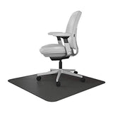 Resilia Office Desk Chair Mat – for Carpet (with Grippers) Black, 30 Inches x 48 Inch