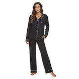 HEARTNICE Womens Cotton Pajama Set, Soft Long Sleeve Pajamas & Long Pants