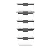 Rubbermaid Leak-Proof Brilliance Food Storage Set | 1.3 Cup Plastic Containers