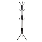 Mind Reader COATRACK11 Standing Metal Coat Rack Hat Hanger 11 Hook for Jacket