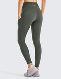CRZ YOGA Women's Naked Feeling High Waisted Yoga Pants with Pockets Workout