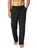 Pudolla Men's Cotton Yoga Sweatpants Athletic Lounge Pants Open Bottom Casual