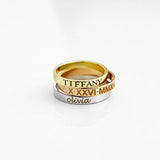 Valentines Day Gifts for Women Graduation Gift for Her Personalized Stacking Ring