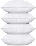 Utopia Bedding Throw Pillows Insert (Pack of 4, White) - 12 x 12 Inches Bed and Couch
