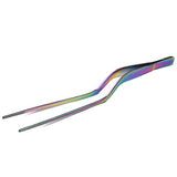 JB Prince Oil Slick Offset Fine Tip Tweezer 7.8 inches