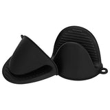 Tifanso Silicone Oven Mitts Pot Holders Sets for Kitchen Heat Resistant Small Kitchen