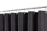 Biscaynebay Hotel Quality Fabric Shower Stall Curtain Liners, Water Resistant Bathroom