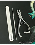 Macs Professional Heavy Duty Ingrown Toe Nail Nippers 5" with Lock One Toe Nail File and One Diamond Nail File Perfect Tools for Nail Care Made of High Grade Surgical Stainless Steel Itrm # Macs-0773