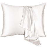 Natural Silk Pillowcase, for Hair and Skin with Hidden Zipper,22 Momme,600 Thread