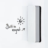 U Brands Side Magnetic Dry Erase Board Eraser, Thick Felt Bottom Surface, 2 x 5 x 1