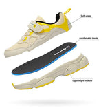 DREAM PAIRS Boys Girls Tennis Running Shoes Athletic Sneakers Beige Yellow Black