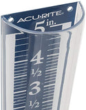 AcuRite 00850A2 5-Inch Capacity Easy-Read Magnifying Rain Gauge, Blue,12.5-inch