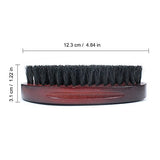 ALIVER Beard Grooming Kit for Men, Beard Bristle Brush and Two Beard Comb Set, Come With Convenient Small Travel Bag.