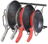 SimpleHouseware Kitchen Cabinet Pantry Pan and Pot Lid Organizer Rack Holder, Bronze