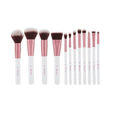 BH COSMETICS 12 Piece Crystal Quartz Brush Set, Pink