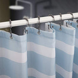 Titanker Shower Curtain Hooks Rings, Rust-Resistant Metal Double Glide Shower Hooks