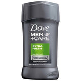 Dove Men+Care Antiperspirant Stick, Extra Fresh, 2.7 oz (2.7 oz, pack of 6, Extra Fresh)