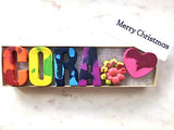 SASSY SCRIBBLES Custom Personalized Name Crayon Set for Kids - Colorful Valentines