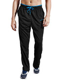 ZENGVEE Sweatpants for Men with Zipper Pockets Open Bottom Athletic Pants