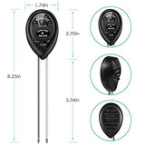 Soil pH Meter, 3-in-1 Soil Moisture/Light/pH Tester and Humidity Meter for Gardening