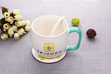 Friends TV Show Merchandise Peephole Yellow Frame Coffee Cup &Mugs Milk Cup