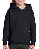 Gildan Kids' Little Hooded Youth Sweatshirt, Black, Small